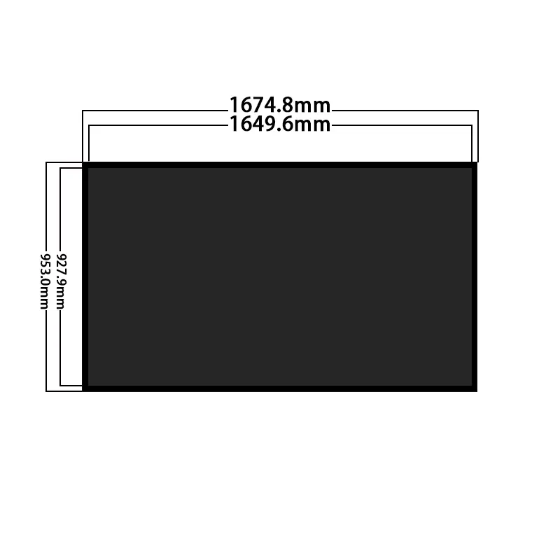 Additional product image of 75 Inch 2500 Nits 4K Window Display Panel for Storefronts, huisoar, HS750MNX02D01-BK, 2500 Nits