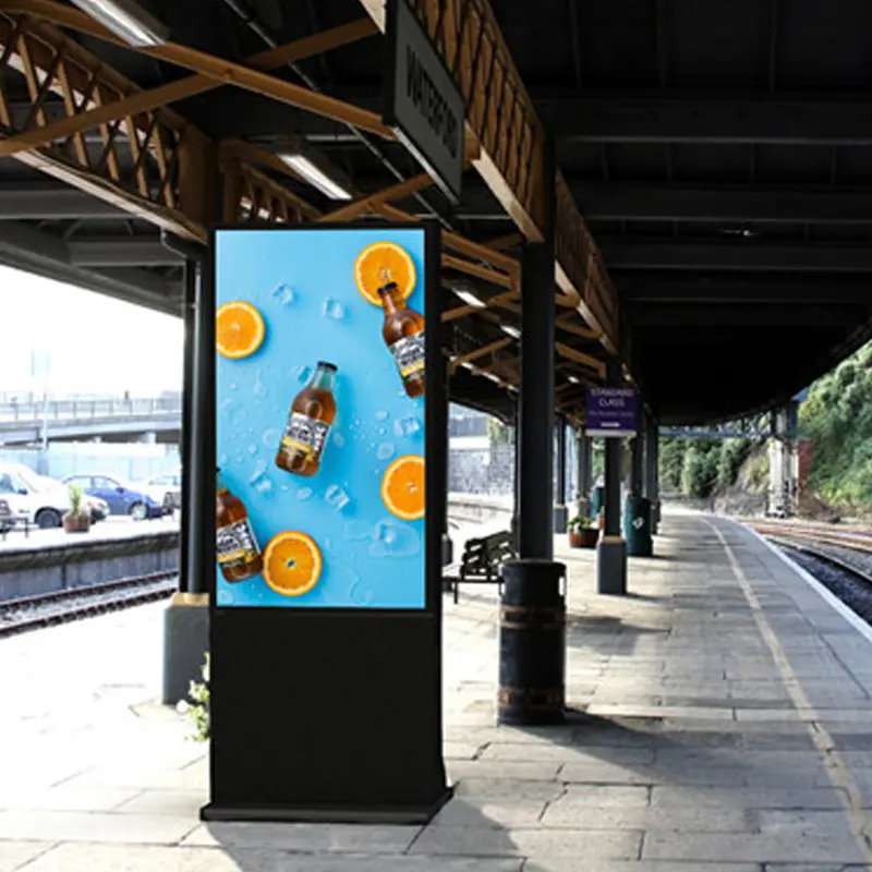 Application scenario image for 86 Inch Outdoor LCD Kiosk with 4K UHD High Brightness Display, 86 Inch Outdoor LCD Kiosk
