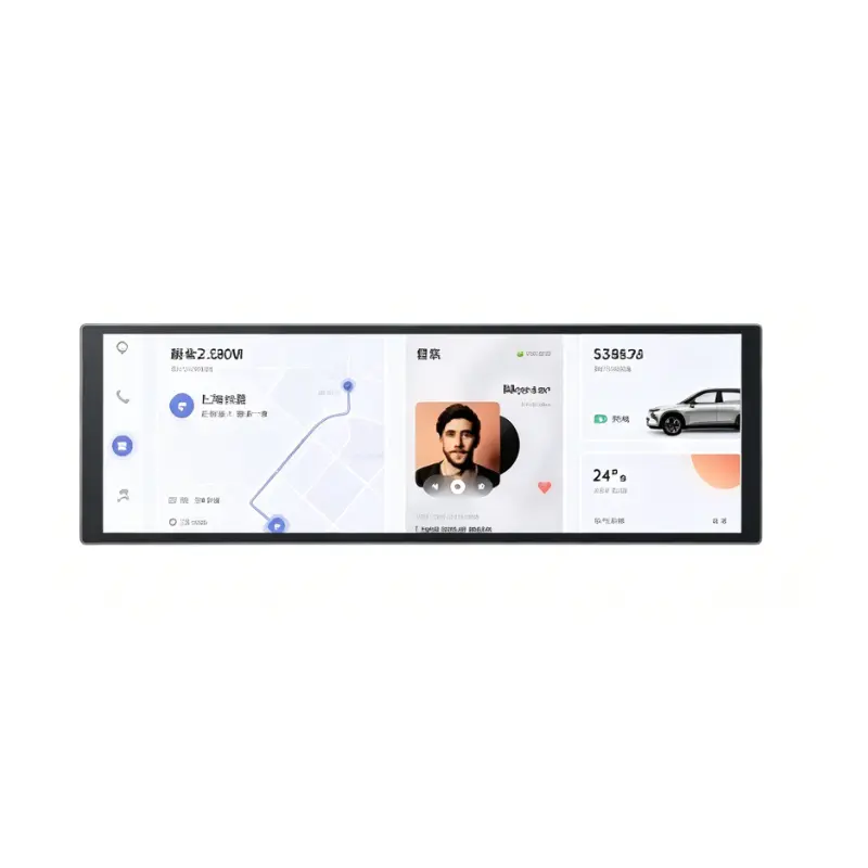 8.8 Inch Slim Equipment Menu Interface LCD Panel Bar Display