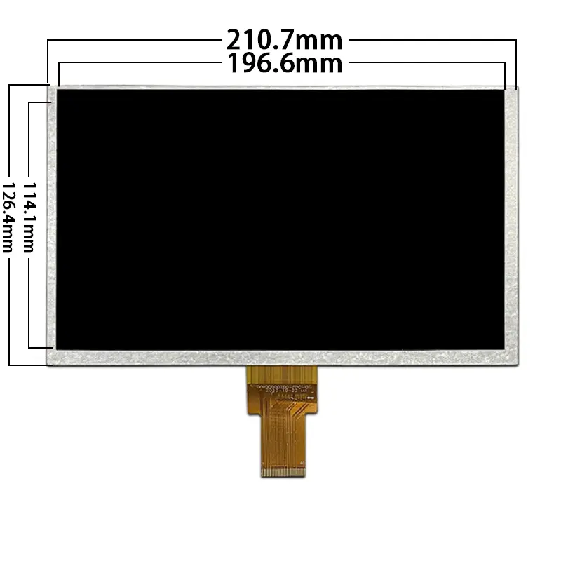 Additional product image of 9 Inch LVDS Control Panel Display IPS TFT LCD module for Industrial Systems, huisoar