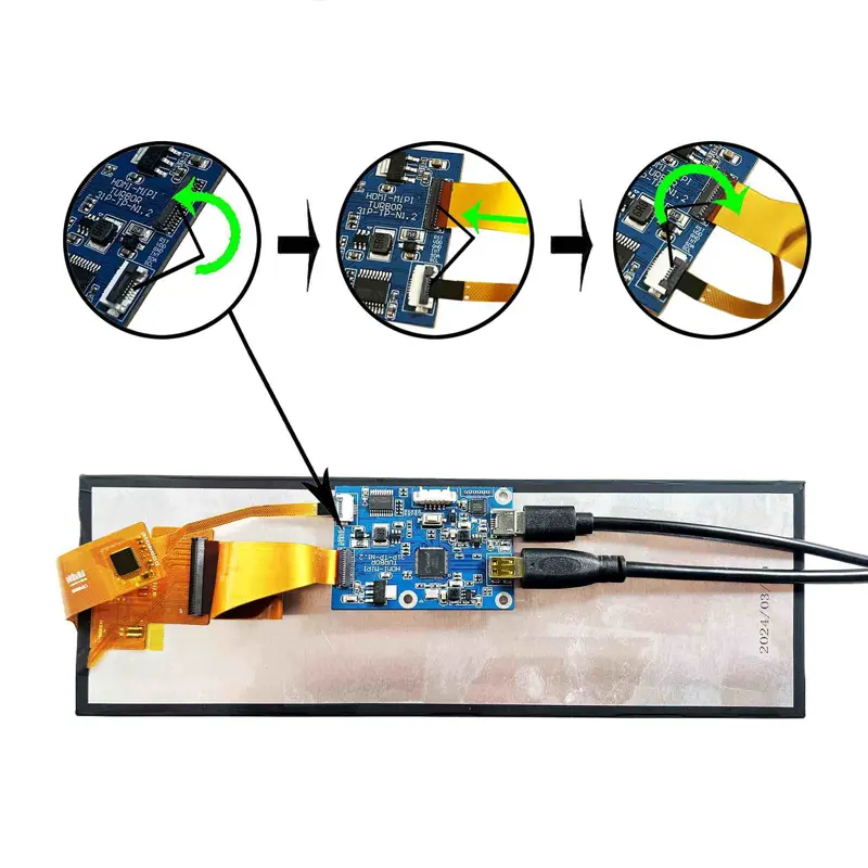 HSB21-V06-02 Additional product image of 7.84 Inch MIPI Bar Touch Display Development Kit for Smart Terminals, huisoar, HSB21-V06, MIPI