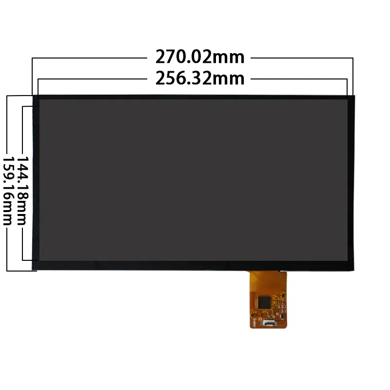 Additional product image of 11.6 Inch FHD eDP Touch Display Module for Industrial HMI, huisoar, HSI2511 11.6, 11.6 Inch FHD