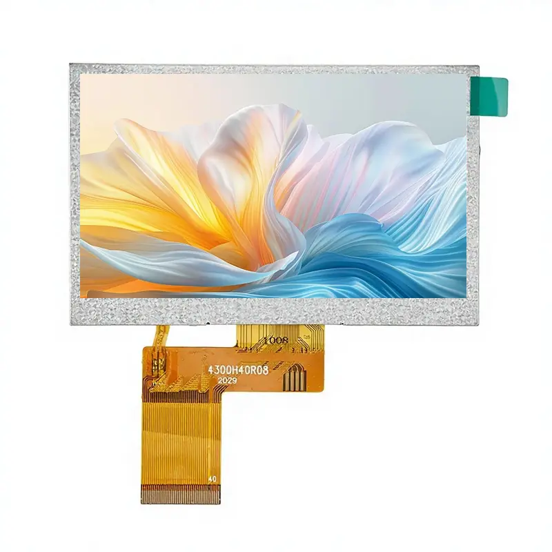 4.3 Inch ST7262 40 Pin LVDS Display with 800×480 IPS
