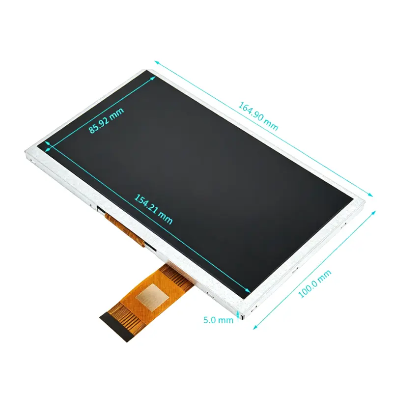Additional product image of 7 Inch 1024×600 LVDS Display Module for Industrial HMI, huisoar, HSO70R27BM40-L1, 1024x600 LVDS