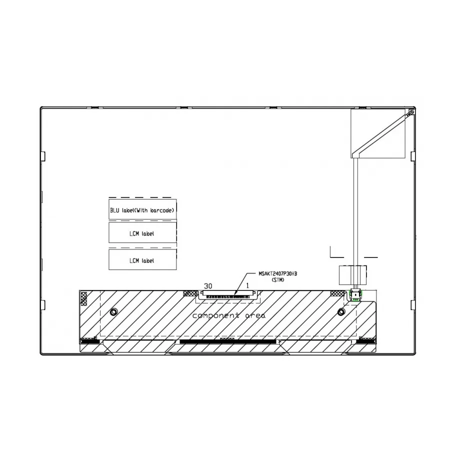 Featured product image of P1210WXF2MA00 50K WLED 1500nit Industrial LCM Tianma, tianma, P1210WXF2MA00, P1210WXF2MA00 50K