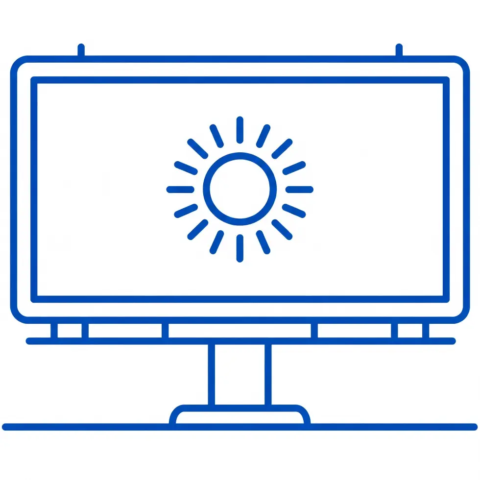 Sunlight-Readable & High-Brightness LCD Screens