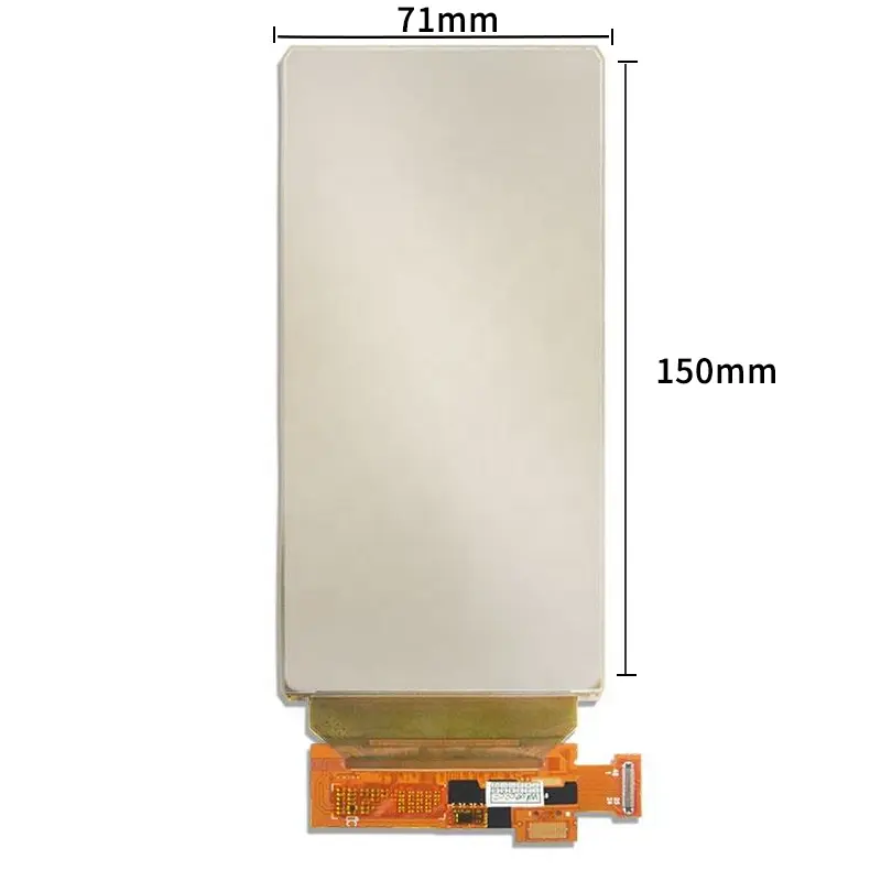Dimension drawing of 6 Inch Flexible AMOLED Touch Display for Smart Devices & Wearables, HS0601LED, 6 inch flexible AMOLED
