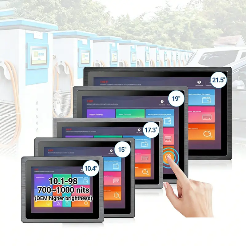 Dimension drawing of 12.1 Inch High Brightness LCD Module for Bus Station, HS0121GR01-C100, High Brightness LCD Module, 12.1