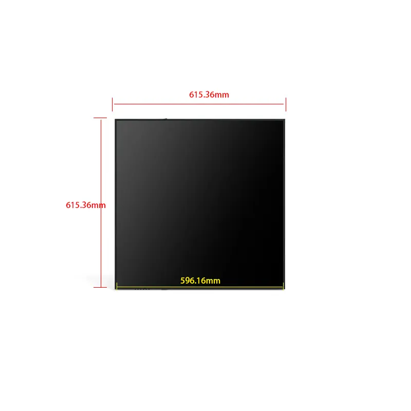 Dimension drawing of 33.2 Inch Square LCD Display 1920×1920 Android Signage, HS332FXP03-V02, 33.2 inch square LCD display