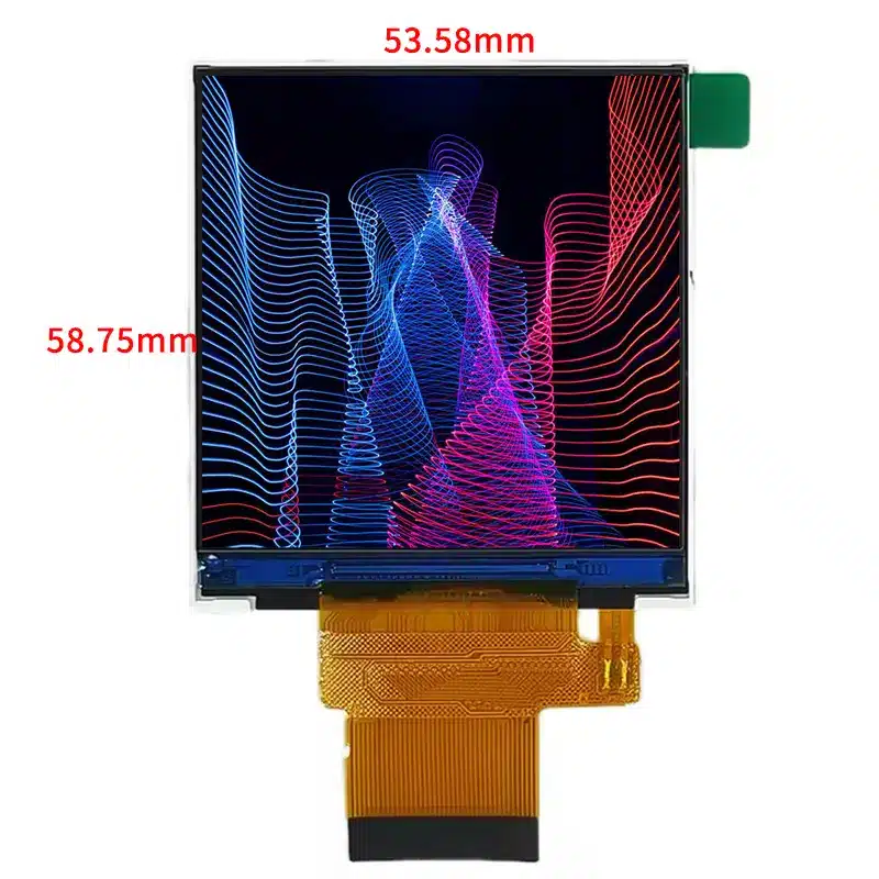 Dimension drawing of 2.73 Inch Industrial Instrument Display Module for Control Panels, HS0273QHO1A-V1, Industrial