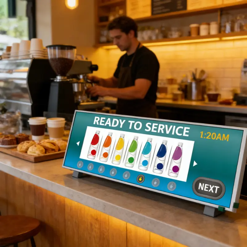 Application scenario image for 10.36 Inch Portrait IPS LCD Display 720×1600 700nit Sunlight Readable Module MIPI 4-lane