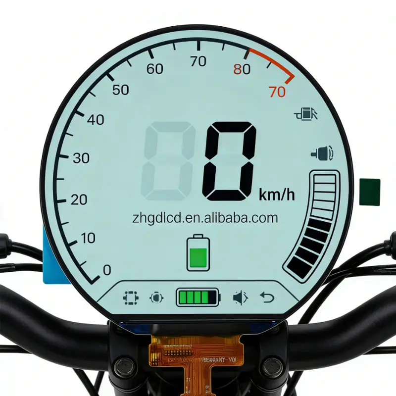 Application scenario image for 3.6 Inch Round TFT Module for E-Bike Dashboards, Round TFT Module for E-Bike Dashboards, PCAP
