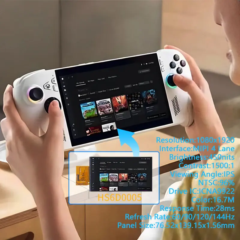 Application scenario image for 6 Inch Game Console LCD Module for High-Refresh Handhelds, Game Console LCD Module, no